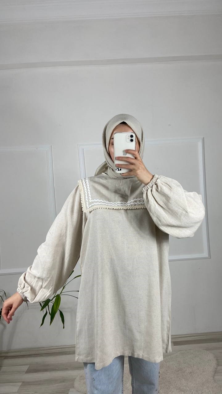 Asil Tunik-Ekru - Görsel 2
