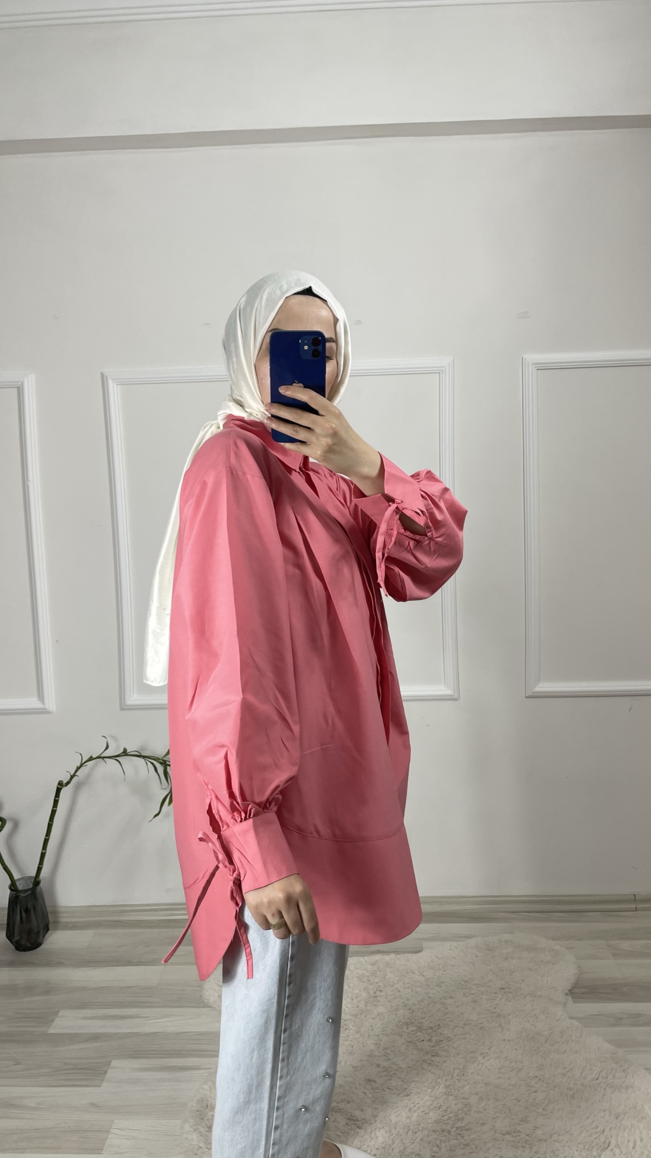 lily gül kurusu gömlek