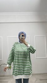 Çizgili Sweat