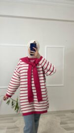 Şallı Tunik - Pembe