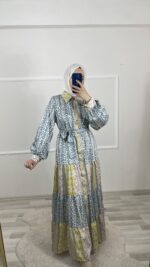 İpek Saten Elbise - Görsel 2